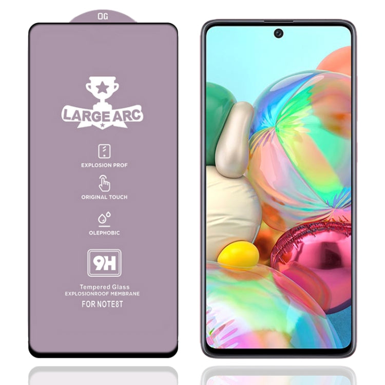 For Samsung Galaxy A71 9H HD Large Arc High Alumina Full Screen Tempered Glass Film - Galaxy Tempered Glass by PMC Jewellery | Online Shopping South Africa | PMC Jewellery