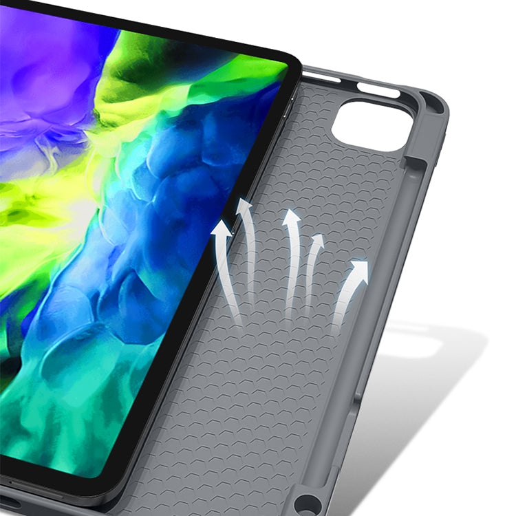 For iPad Pro 11 2022 / 2021 / 2020 MMutural Multi-fold Smart Leather Tablet Case(Dark Green) - free shipping - PMC TechLife - Order now!