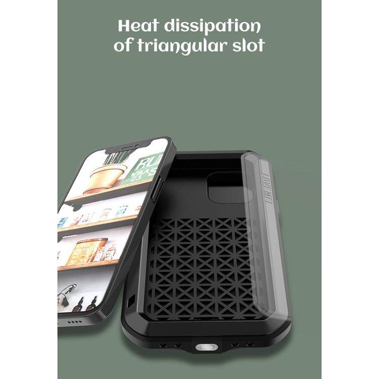 For iPhone 12 LOVE MEI Metal Shockproof Life Waterproof Dustproof Protective Case(White) - iPhone 12 / 12 Pro Cases by LOVE MEI | Online Shopping South Africa | PMC TechLife | Buy Now Pay Later Mobicred