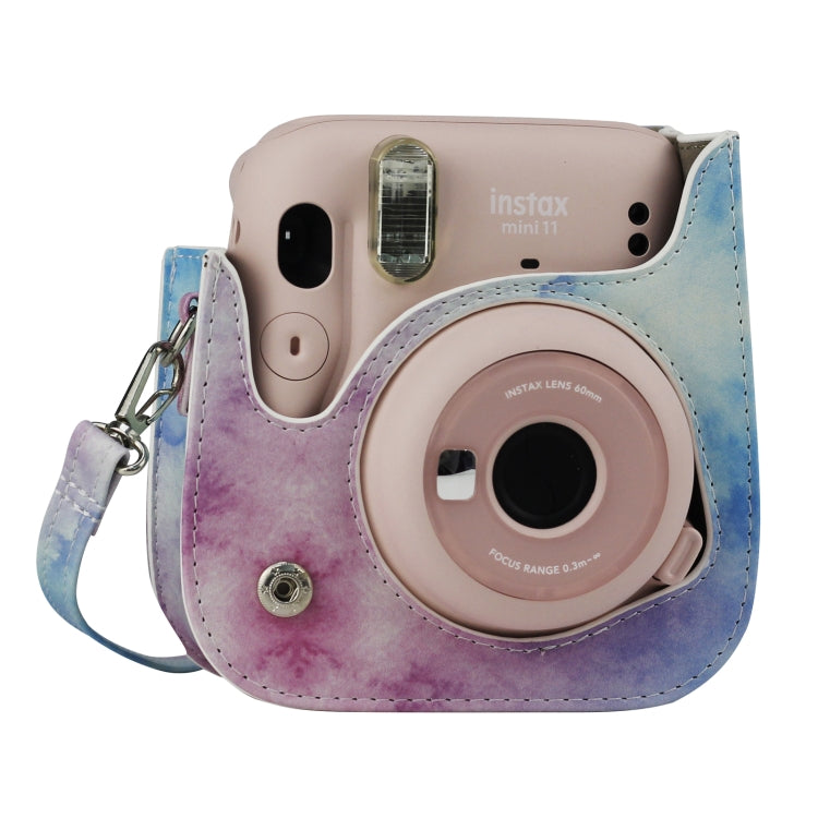 Painted Series Camera Bag with Shoulder Strap for Fujifilm Instax mini 11(Blue Pastel) - free shipping - PMC TechLife - Order now!