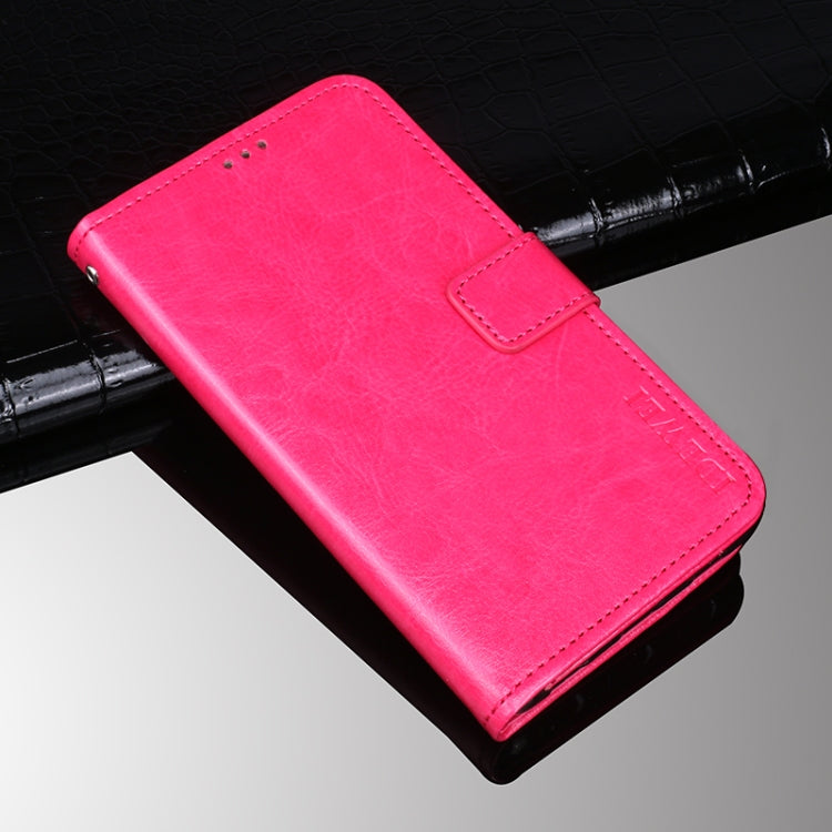 For Ulefone Armor 10 5G idewei Crazy Horse Texture Horizontal Flip Leather Case with Holder & Card Slots & Wallet(Rose Red) - More Brand by idewei | Online Shopping South Africa | PMC Jewellery | Buy Now Pay Later Mobicred