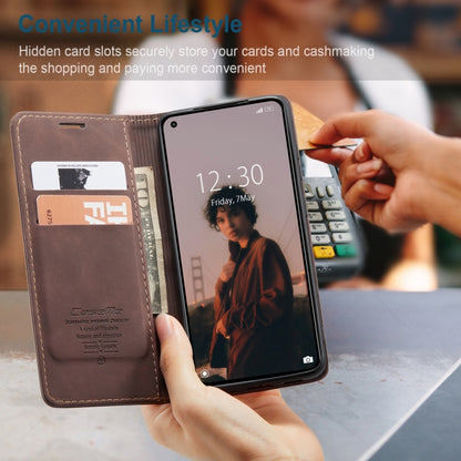 For Xiaomi Mi 11 Lite CaseMe 013 Multifunctional Horizontal Flip Leather Case, with Card Slot & Holder & Wallet(Coffee) - Xiaomi Cases by CaseMe | Online Shopping South Africa | PMC Jewellery | Buy Now Pay Later Mobicred