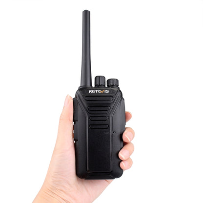 RETEVIS RT27 0.5W EU Frequency 446MHz 16CHS FRS Two Way Radio Handheld Walkie Talkie, EU Plug(Black) - Handheld Walkie Talkie by RETEVIS | Online Shopping South Africa | PMC Jewellery