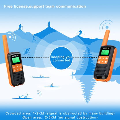 1 Pair RETEVIS RT649 PMR446 16CHS License-free Two Way Radio Handheld Walkie Talkie, EU Plug - Handheld Walkie Talkie by RETEVIS | Online Shopping South Africa | PMC Jewellery | Buy Now Pay Later Mobicred