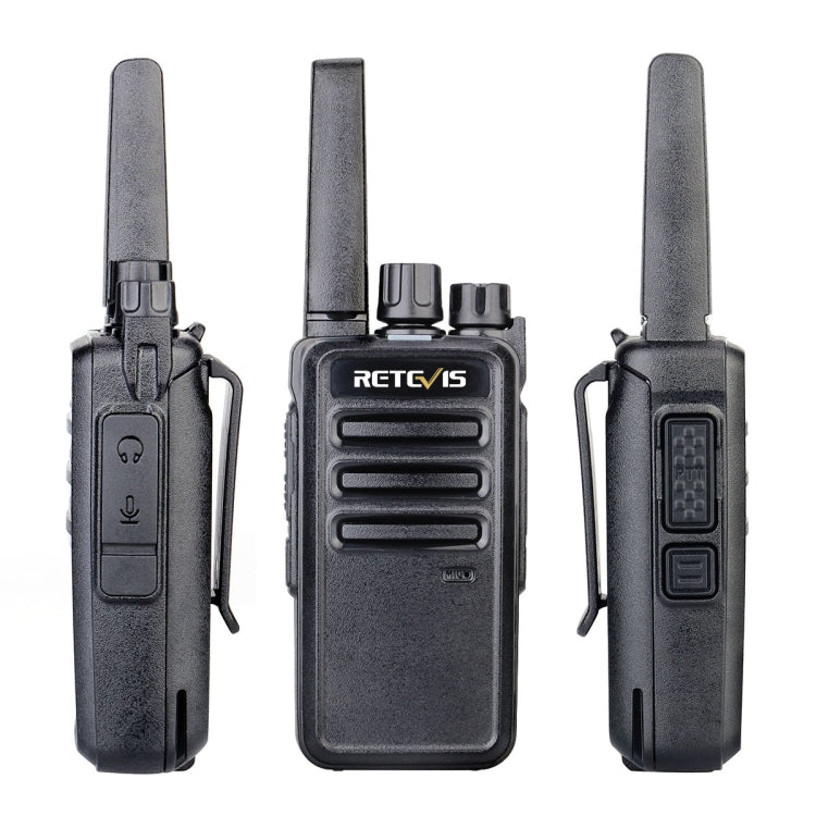 1 Pair RETEVIS RT668 0.5W PMR446 16CHS Two Way Radio Handheld Walkie Talkie, EU Plug(Black) - Handheld Walkie Talkie by RETEVIS | Online Shopping South Africa | PMC Jewellery | Buy Now Pay Later Mobicred