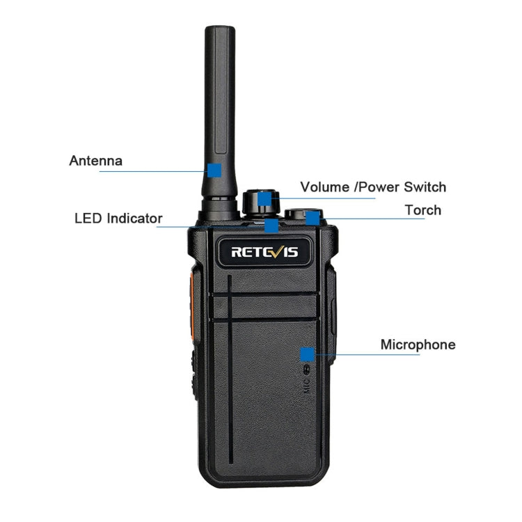 RETEVIS RB637 EU Frequency PMR446 16CHS License-free Two Way Radio Handheld Bluetooth Walkie Talkie(Black) - free shipping - PMC Jewellery - Order now!