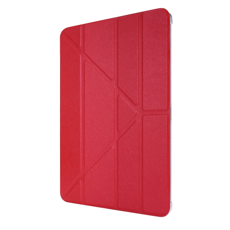 For iPad Air 13 2024 / iPad Pro 12.9 2022 / 2021 Silk Texture Horizontal Deformation Flip Leather Tablet Case with Holder(Red) - iPad Pro 12.9 (2022/2021) Cases by PMC Jewellery | Online Shopping South Africa | PMC Jewellery | Buy Now Pay Later Mobicred