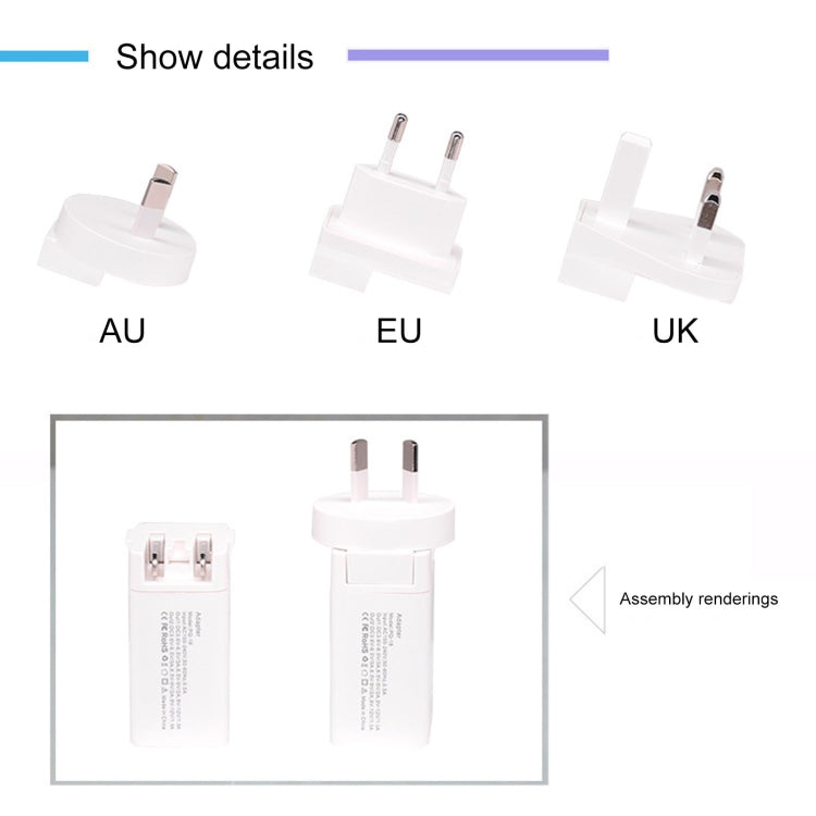 PD30C 30W USB-C / Type-C Port Fast Charging Travel Charger(US Plug) - USB Charger by PMC Jewellery | Online Shopping South Africa | PMC Jewellery | Buy Now Pay Later Mobicred