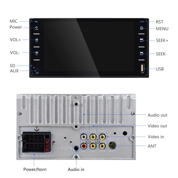 Q3160 7 inch Car Touch Capacitive Screen MP5 Player Support FM / TF / Mirror Link for Toyota Corolla - Car MP3 & MP4 & MP5 by PMC Jewellery | Online Shopping South Africa | PMC Jewellery | Buy Now Pay Later Mobicred