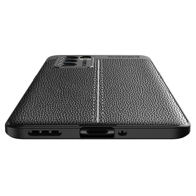 For OPPO Reno6 Pro 5G Litchi Texture TPU Shockproof Case(Blue) - OPPO Cases by PMC TechLife | Online Shopping South Africa | PMC TechLife