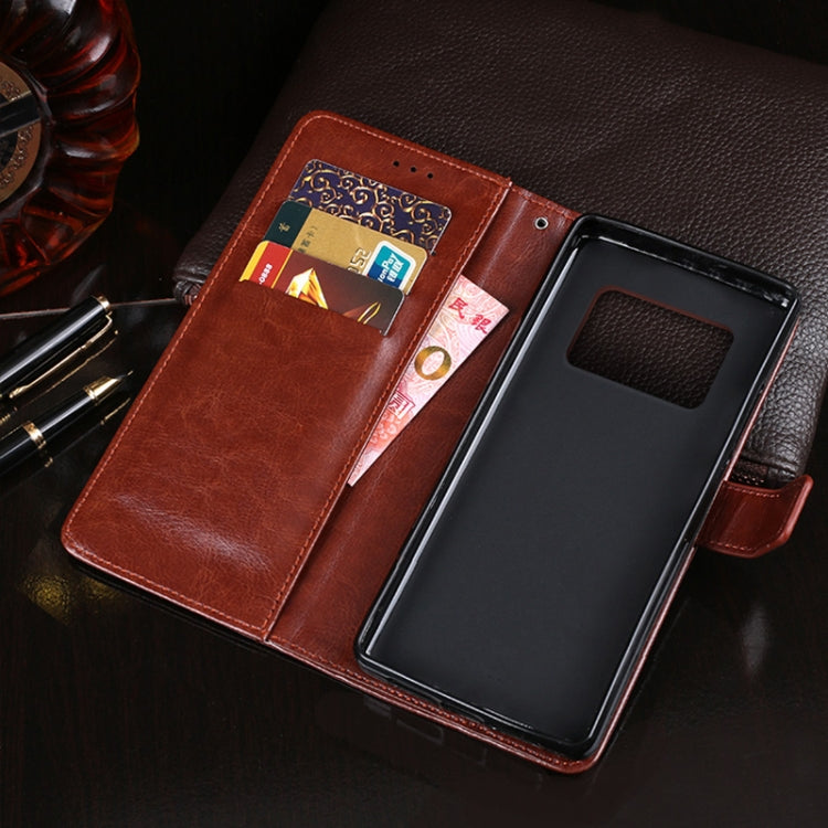 For Sharp Aquos R6 idewei Crazy Horse Texture Horizontal Flip Leather Case with Holder & Card Slots & Wallet(Rose Red) - More Brand by idewei | Online Shopping South Africa | PMC Jewellery | Buy Now Pay Later Mobicred