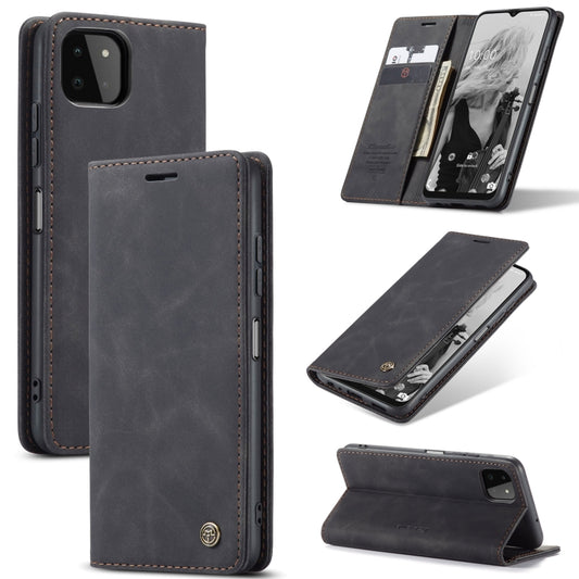 For Samsung Galaxy A22 5G CaseMe 013 Multifunctional Horizontal Flip Leather Case with Card Slot & Holder & Wallet(Black) - Galaxy Phone Cases by CaseMe | Online Shopping South Africa | PMC Jewellery | Buy Now Pay Later Mobicred