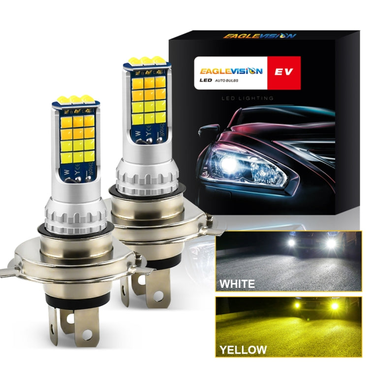 2 PCS V6 H4 DC9-36V 30W 3000LM IP65 Car LED Double Color Fog Light with 30LEDs SMD-2525 Lamp - Fog / Driving Lights by PMC TechLife | Online Shopping South Africa | PMC TechLife | Buy Now Pay Later Mobicred