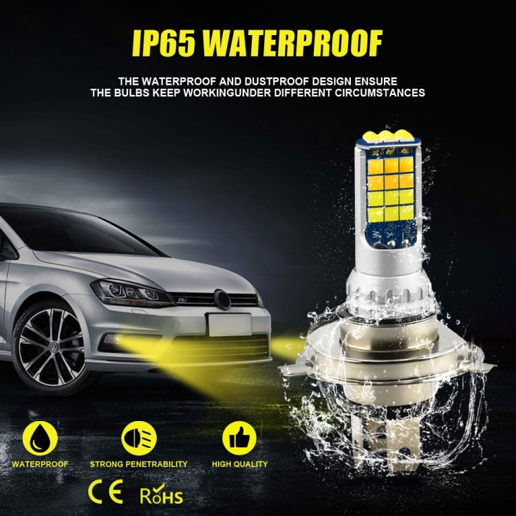 2 PCS V6 H4 DC9-36V 30W 3000LM IP65 Car LED Double Color Fog Light with 30LEDs SMD-2525 Lamp - Fog / Driving Lights by PMC TechLife | Online Shopping South Africa | PMC TechLife | Buy Now Pay Later Mobicred