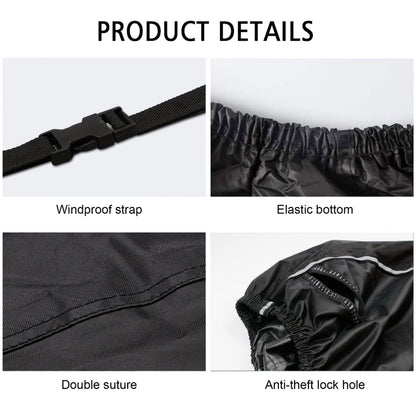 WUPP CS-1410A2 Motorcycle Thickened Oxford Cloth All-inclusive Waterproof Sun-proof Protective Cover, Size:M(Black) - Protective Gear by WUPP | Online Shopping South Africa | PMC Jewellery | Buy Now Pay Later Mobicred