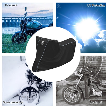 WUPP CS-1410A2 Motorcycle Thickened Oxford Cloth All-inclusive Waterproof Sun-proof Protective Cover, Size:M(Black) - Protective Gear by WUPP | Online Shopping South Africa | PMC Jewellery | Buy Now Pay Later Mobicred