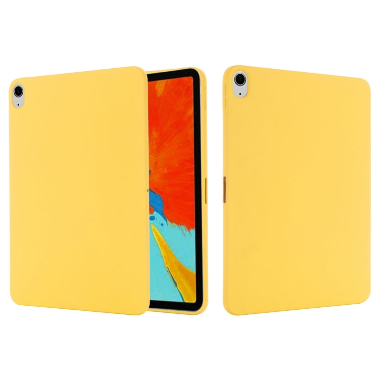 Solid Color Liquid Silicone Shockpoof Tablet Case For iPad Air 11 2024 / Air 2022 / 2020 10.9(Yellow) - iPad Air (2022) / (2020) 10.9 Cases by PMC Jewellery | Online Shopping South Africa | PMC Jewellery | Buy Now Pay Later Mobicred