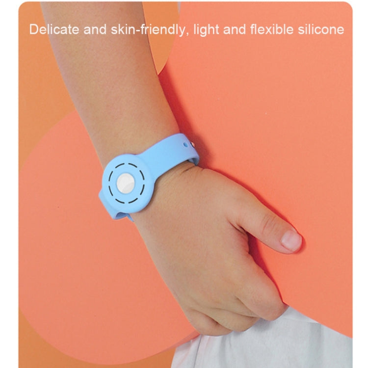 Anti-scratch Shockproof Silicone Bracelet Strap Protective Cover Case For AirTag(Orange) -  by PMc TechLife | Online Shopping South Africa | PMc TechLife | Buy Now Pay Later Mobicred