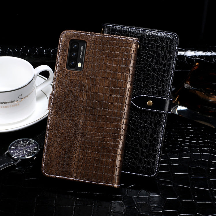 For Blackview A90 idewei Crocodile Texture Horizontal Flip Leather Case with Holder & Card Slots & Wallet(Black) - More Brand by idewei | Online Shopping South Africa | PMC Jewellery | Buy Now Pay Later Mobicred