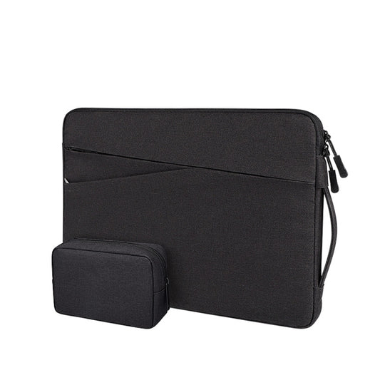 ND01DS Polyester Notebook Laptop Liner Bag with Small Bag, Size:14.1-15.4 inch(Black) - 15 inch by PMC Jewellery | Online Shopping South Africa | PMC Jewellery | Buy Now Pay Later Mobicred