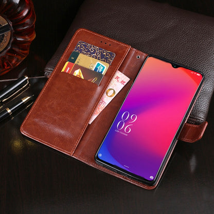 For Doogee X95 / X95 Pro idewei Crazy Horse Texture Horizontal Flip Leather Case with Holder & Card Slots & Wallet(White) - More Brand by idewei | Online Shopping South Africa | PMC Jewellery | Buy Now Pay Later Mobicred