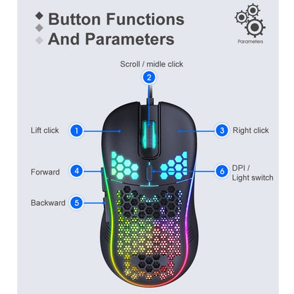 iMICE T98 RGB Lighting Gaming Wired Mouse - Wired Mice by iMICE | Online Shopping South Africa | PMC Jewellery | Buy Now Pay Later Mobicred