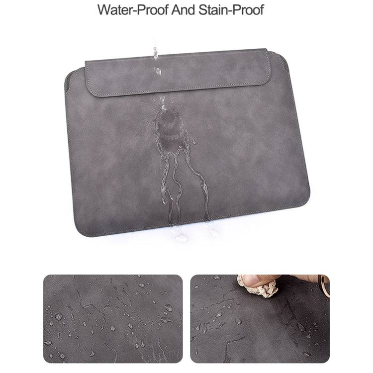 PU03 Lightweight Sheepskin Notebook Liner Bag, Size:14.1-15.4 inch(Deep Space Gray) - 15 inch by PMC Jewellery | Online Shopping South Africa | PMC Jewellery | Buy Now Pay Later Mobicred