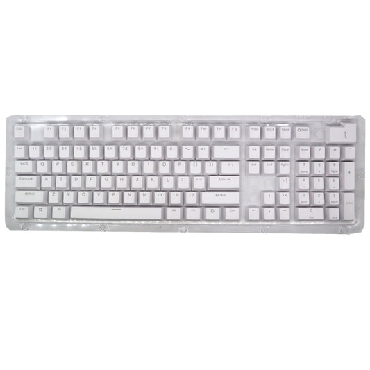 HXSJ P9 104 Keys PBT Color Mechanical Keyboard Keycaps(White) - Other by HXSJ | Online Shopping South Africa | PMC Jewellery | Buy Now Pay Later Mobicred