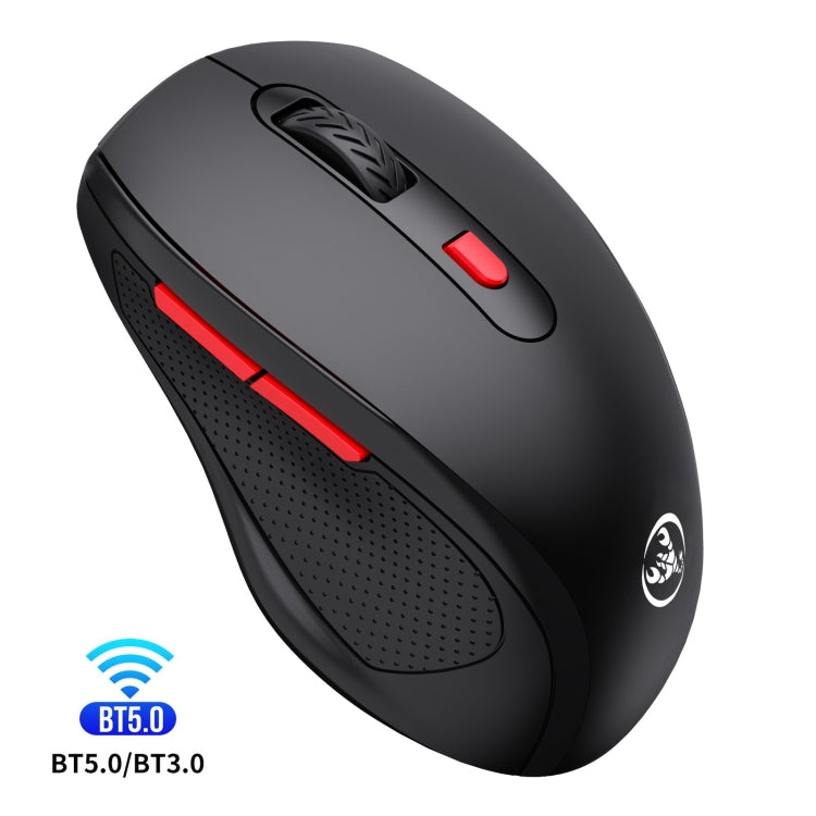 HXSJ T67 Bluetooth 3.0+5.0 Simple Style Mute Wireless Mouse(Black) - Wireless Mice by HXSJ | Online Shopping South Africa | PMC Jewellery | Buy Now Pay Later Mobicred