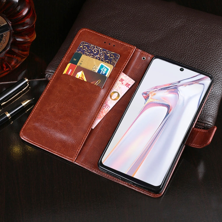 For Blackview A100 idewei Crazy Horse Texture Horizontal Flip Leather Case with Holder & Card Slots & Wallet(Blue) - More Brand by idewei | Online Shopping South Africa | PMC Jewellery | Buy Now Pay Later Mobicred