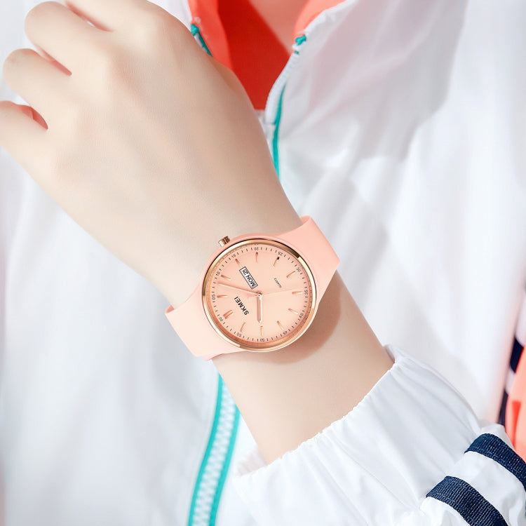SKMEI 1747 Simple Bar scale Dial Silicone Strap Quartz Watch for Ladies(Black) - free shipping - PMC TechLife - Order now!