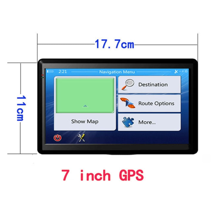 X20 7 inch Car GPS Navigator 8G+256M Capacitive Screen Bluetooth Reversing Image, Specification:Australia Map - Car MP3 & MP4 & MP5 by PMC TechLife | Online Shopping South Africa | PMC TechLife | Buy Now Pay Later Mobicred