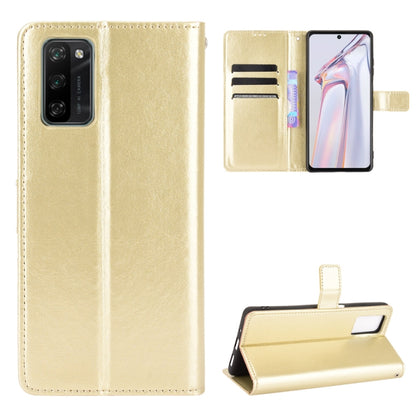 For Blackview A100 Crazy Horse Texture Horizontal Flip Leather Case with Holder & Card Slots & Lanyard(Gold) - More Brand by PMC Jewellery | Online Shopping South Africa | PMC Jewellery