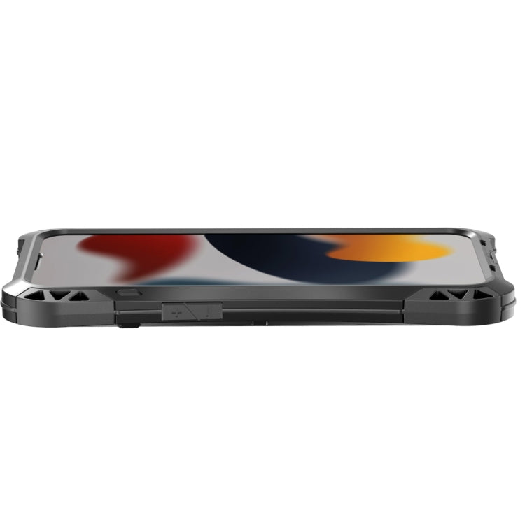 For iPhone 13 Pro Max R-JUST AMIRA Shockproof Dustproof Waterproof Metal Protective Case (Black) - free shipping - PMC TechLife - Order now!