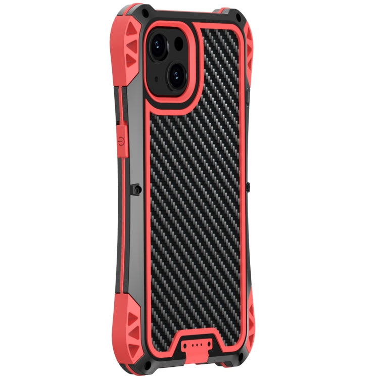 For iPhone 13 Pro Max R-JUST AMIRA Shockproof Dustproof Waterproof Metal Protective Case (Red) - iPhone 13 Pro Max Cases by R-JUST | Online Shopping South Africa | PMC Jewellery