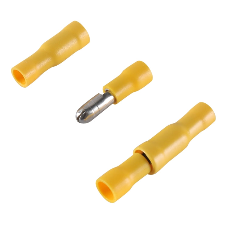 A6197 120 PCS Yellow AWG12~10 Bullet Male and Female Terminal Cold Press Terminal - Booster Cable & Clip by PMC Jewellery | Online Shopping South Africa | PMC Jewellery | Buy Now Pay Later Mobicred