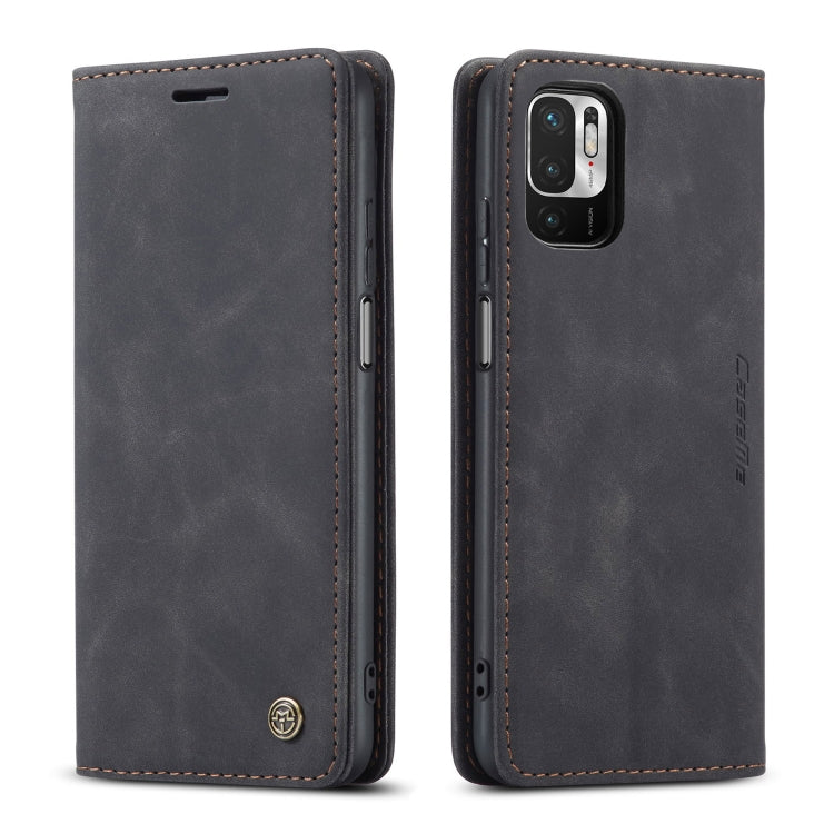 CaseMe 013 Multifunctional Horizontal Flip Leather Case with Holder & Card Slot & Wallet For Xiaomi Redmi Note 10 5G(Black) - Xiaomi Cases by CaseMe | Online Shopping South Africa | PMC Jewellery | Buy Now Pay Later Mobicred