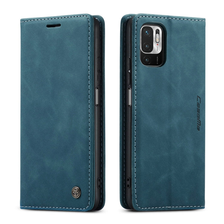 CaseMe 013 Multifunctional Horizontal Flip Leather Case with Holder & Card Slot & Wallet For Xiaomi Redmi Note 10 5G(Blue) - Xiaomi Cases by CaseMe | Online Shopping South Africa | PMC Jewellery | Buy Now Pay Later Mobicred