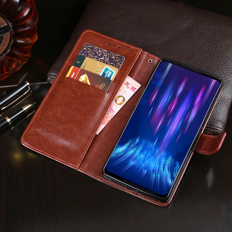 idewei Crazy Horse Texture Horizontal Flip Leather Case with Holder & Card Slots & Wallet For Doogee S97 Pro(Black) - More Brand by idewei | Online Shopping South Africa | PMC Jewellery | Buy Now Pay Later Mobicred
