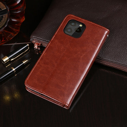 idewei Crazy Horse Texture Horizontal Flip Leather Case with Holder & Card Slots & Wallet For Oukitel C21 Pro(Brown) - More Brand by idewei | Online Shopping South Africa | PMC Jewellery | Buy Now Pay Later Mobicred