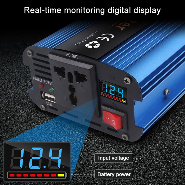 Carmaer 500W Car Smart Multi-function Digital Display Inverter Household Power Converter, Specification:24V to 220V - Modified Square Wave by PMC Jewellery | Online Shopping South Africa | PMC Jewellery | Buy Now Pay Later Mobicred