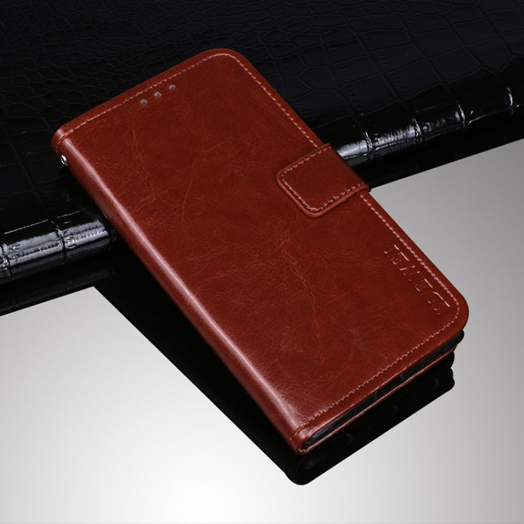 idewei Crazy Horse Texture Horizontal Flip Leather Case with Holder & Card Slots & Wallet For Tecno Spark 7P(Brown) - Tecno Cases by idewei | Online Shopping South Africa | PMC TechLife | Buy Now Pay Later Mobicred