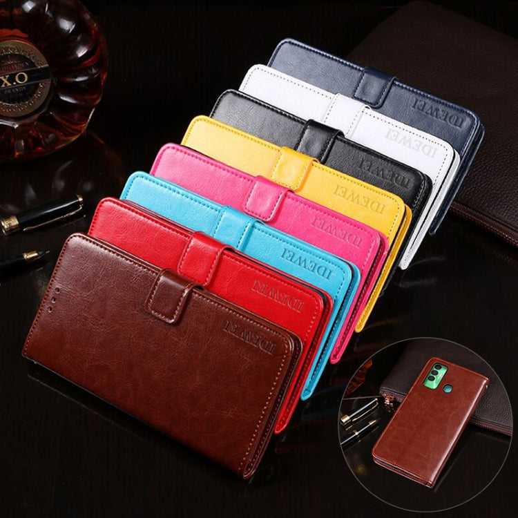 idewei Crazy Horse Texture Horizontal Flip Leather Case with Holder & Card Slots & Wallet For Tecno Spark 7P(Brown) - Tecno Cases by idewei | Online Shopping South Africa | PMC TechLife | Buy Now Pay Later Mobicred