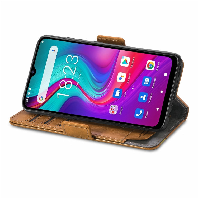 For Doogee X96 Pro CaseNeo Business Splicing Dual Magnetic Buckle Horizontal Flip PU Leather Case with Holder & Card Slots & Wallet(Khaki) - More Brand by PMC Jewellery | Online Shopping South Africa | PMC Jewellery | Buy Now Pay Later Mobicred