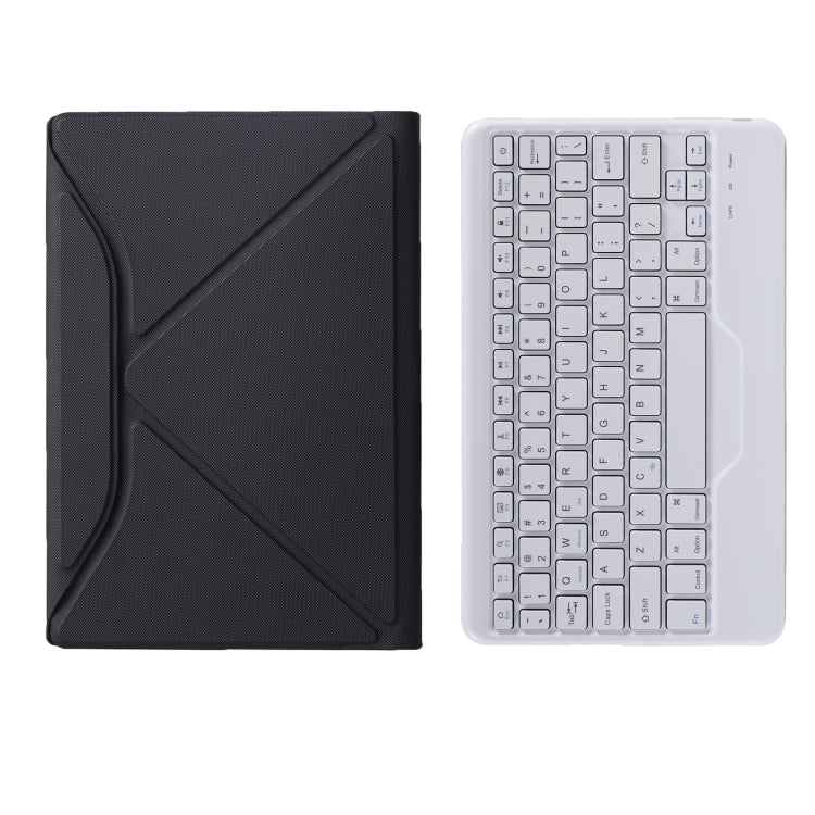 BM13 Diamond Texture Detachable Bluetooth Keyboard Leather Tablet Case with Pen Slot & Triangular Back Support For Lenovo Pad Pro 11.5 inch 2021 TB-J716F / Tab P11 Pro 11.5 inch TB-J706F(Black White) - Lenovo Keyboard by PMC Jewellery | Online Shopping South Africa | PMC Jewellery