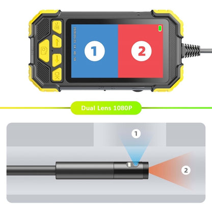 Y19 8mm Single Lens Hand-held Hard-wire Endoscope with 4.3-inch IPS Color LCD Screen, Cable Length:3.5m(Yellow) -  by PMC Jewellery | Online Shopping South Africa | PMC Jewellery | Buy Now Pay Later Mobicred