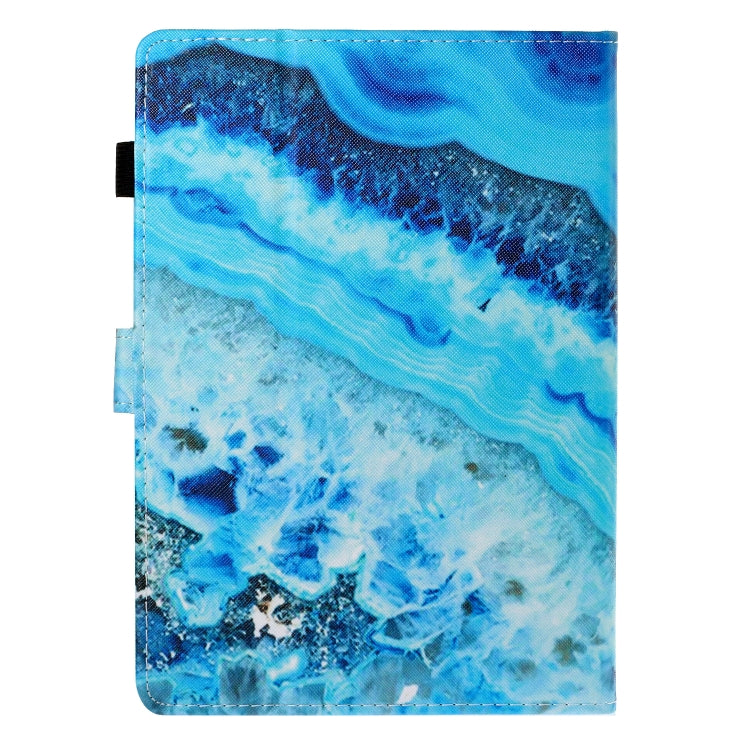 10 inch Universal Colored Drawing Horizontal Flip PU Leather Case with Holder & Card Slot(Blue Marble) - 10 - 11 inch by PMC TechLife | Online Shopping South Africa | PMC TechLife | Buy Now Pay Later Mobicred