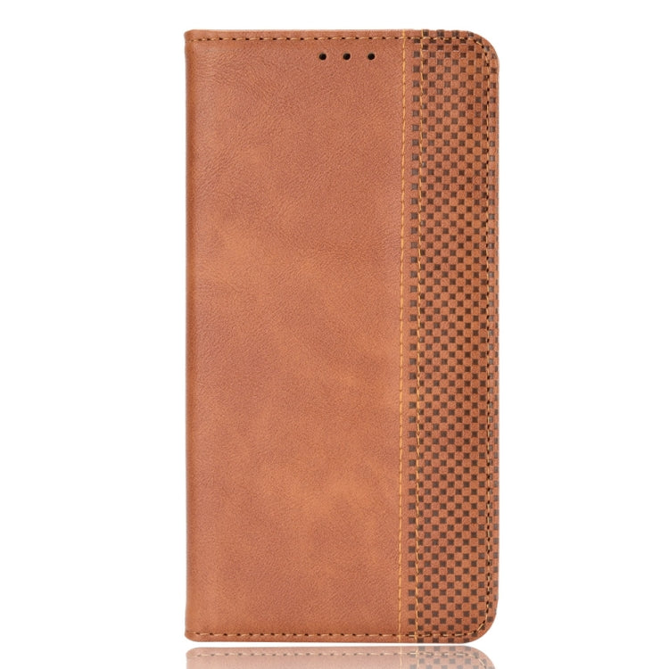 For OPPO Realme GT Master Magnetic Buckle Retro Pattern Horizontal Flip Leather Case with Holder & Card Slot & Wallet(Brown) - Realme Cases by PMC Jewellery | Online Shopping South Africa | PMC Jewellery | Buy Now Pay Later Mobicred