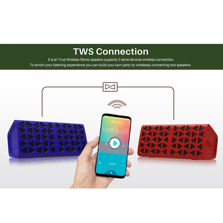 NewRixing NR-3021 TWS Hollow Triangle Pattern Bluetooth Speaker(Black) - Desktop Speaker by NewRixing | Online Shopping South Africa | PMC Jewellery | Buy Now Pay Later Mobicred