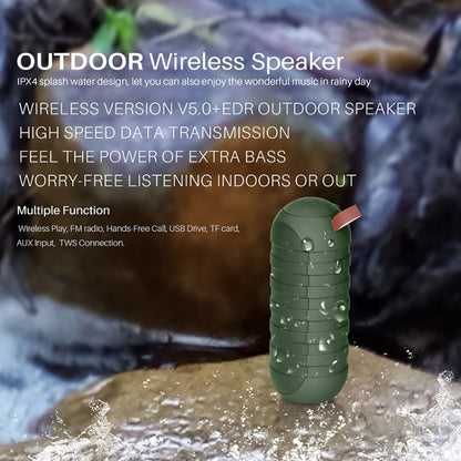 NewRixing NR-3025 TWS Outdoor Portable Splashproof Bluetooth Speaker with Flashlight Function(Red) - Desktop Speaker by NewRixing | Online Shopping South Africa | PMC Jewellery | Buy Now Pay Later Mobicred